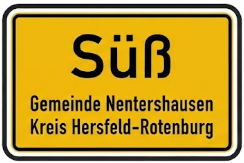 Ortsschild Suesz